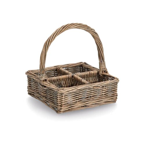 Zeller Tragekorb, Weide, 21x21x7/23cm