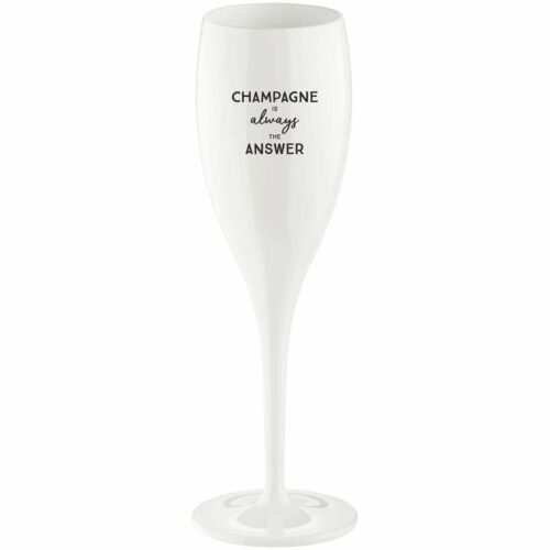 Koziol Cheers No.1 Champagnerglas, 100ml, Champagne is the answer