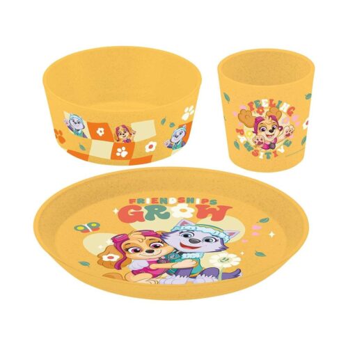 Koziol Connect Paw Patrol Kindergeschirrset, 3-teilig, orange