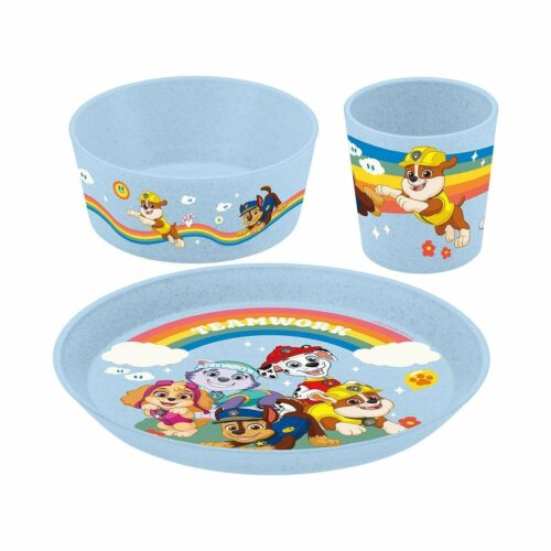 Koziol Connect Paw Patrol Kindergeschirrset, 3-teilig, hellblau