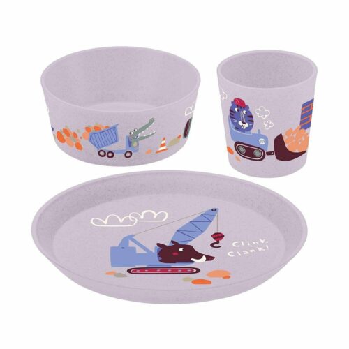 Koziol Connect Kindergeschirrset, 3-teilig, Trucks