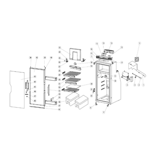 LED Panel - Thetford Ersatzteil-Nr. 692753 - für T2090