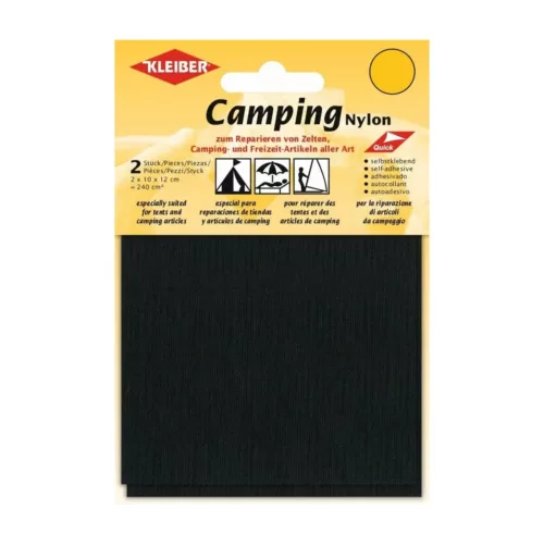 Kleiber Camping Nylon-Reparaturmaterial, schwarz