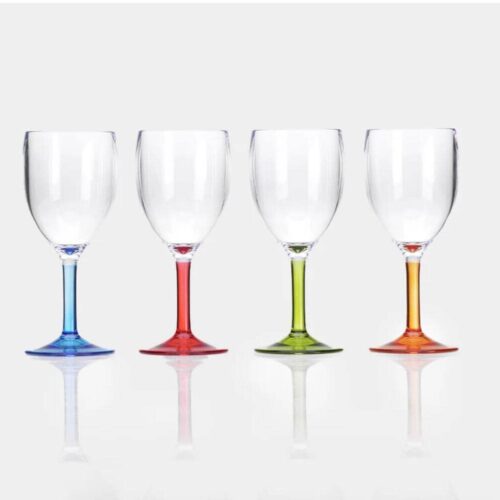 Flamefield Party Weingläser, 250ml, bunt, 4-teilig