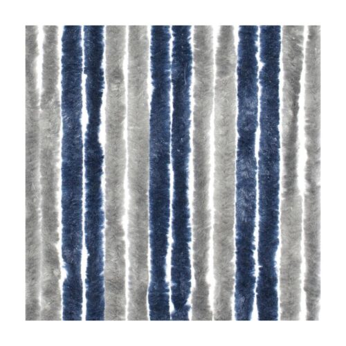 Travellife Chenille Türvorhang, 56x185 cm, grau/blau wechselnd