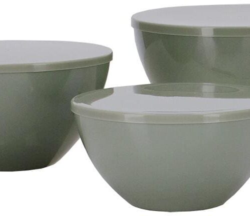 Travellife Palma Schalen Set mit Deckel, 3er Set, grün