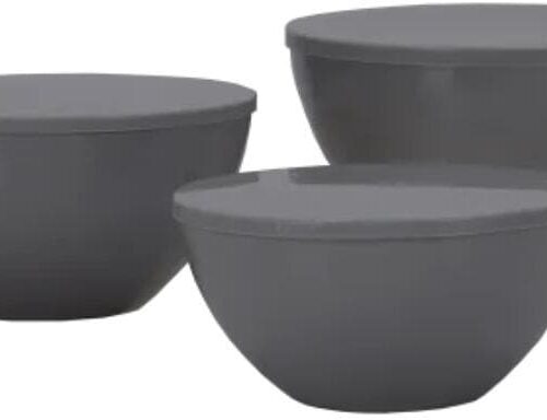 Travellife Palma Schalen Set mit Deckel, 3er Set, dunkelgrau