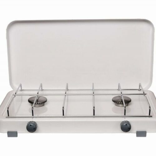 HPV Rumba Gaskocher, 2-flammig, 50mbar, weiß