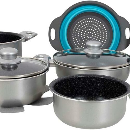 Gimex Kochtopfset, Aluminium, 9-teilig