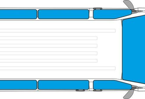 Carbest Isoflex Innenisolierung Komplettset für Mercedes Vito/Viano Bj. 2004-2014, mittel Radstand, 8-teilig