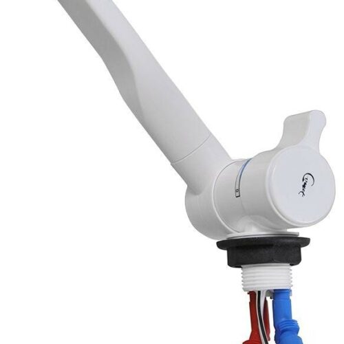 Comet London Einhebelmischer, Ø27mm, Tülle, Mikroschalter, weiß