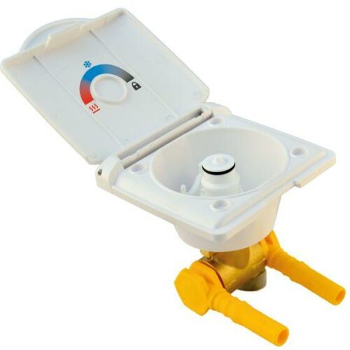 Lilie Externer Duschanschluss, 12mm, weiß