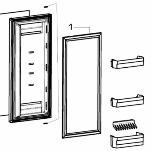 Türdichtung, schwarz - Dometic Ersatzteil-Nr. 289050323 - für RC 10.4T 70