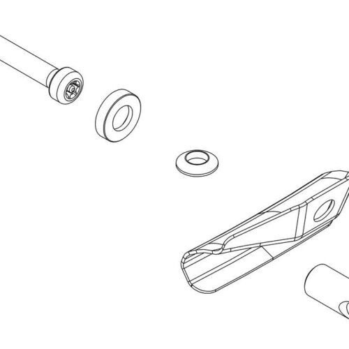 Untere Befestigung - Thule Ersatzteil Nr. 1500054295 - für WanderWay 2
