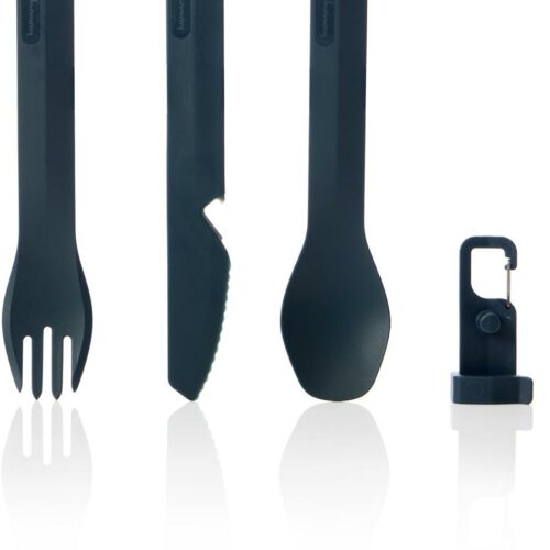 humangear GoBites BIO Reisebesteck, 3-teilig, grau