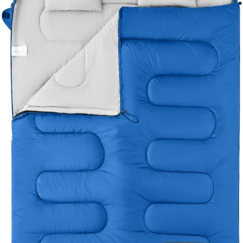 KingCamp Fallon Double Deckenschlafsack, 235x160cm, blau