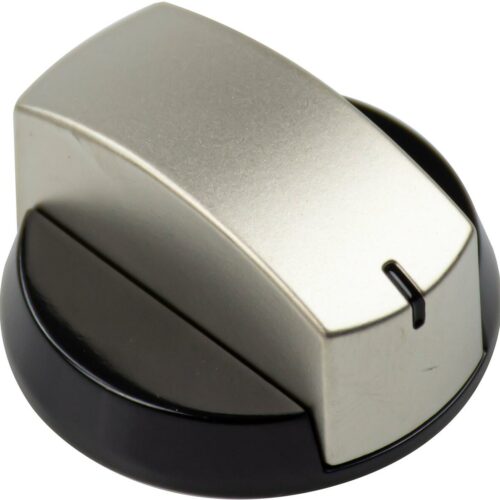 Drehknopf schwarz/silber - Dometic Ersatzteil Nr. 105312587 - für Kocher/Ofen