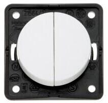 Berker Integro Flow/Pure Serienschalter, weiß, 12/230V