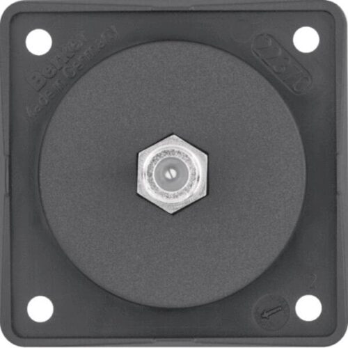 Berker Integro Flow/Pure Sat Steckdose, F-Buchse, anthrazit