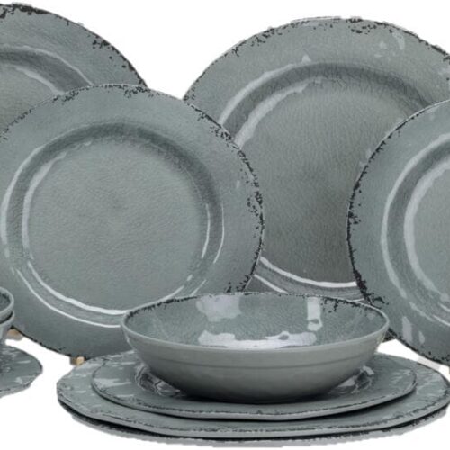 Flamefield Moondust Geschirrset, 12-teilig