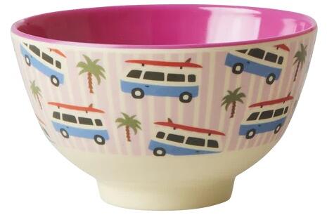 Rice Schale, Melamin, Ø11cm, pink cars