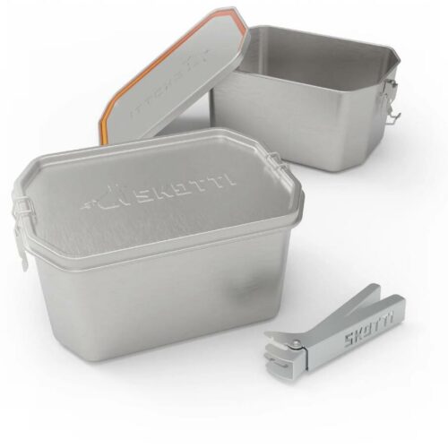 Skotti Boks Edelstahlbox inkl. Griffzange, 2,5L