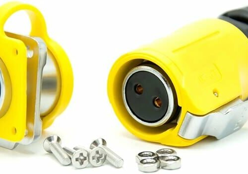 WATTSTUNDE Außenanschluss Stecker/Buchse, gelb