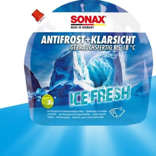 SONAX AntiFrost+KlarSicht bis -18°C, Ice-fresh, gebrauchsfertig, 3l Beutel