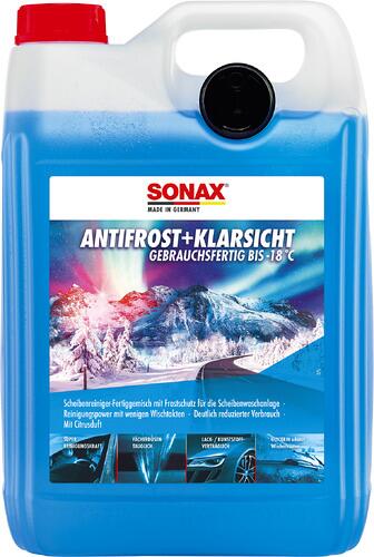 SONAX AntiFrost+KlarSicht bis -18°C, Citrus, gebrauchsfertig, 5l Kanister