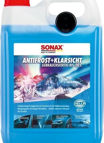 SONAX AntiFrost+KlarSicht bis -20°C, Citrus, gebrauchsfertig, 5l Kanister