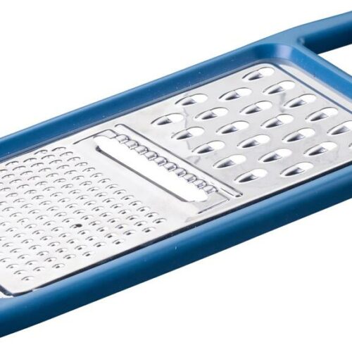 Fackelmann Essential Universalreibe, dunkelblau/silber