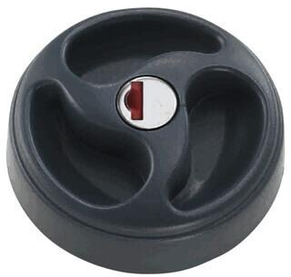 ZADI Tankschloss 3-Griff mit Zylinder + 2 Schlüsseln, schwarz