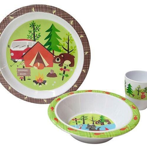 Gimex Kids Line Kindergeschirr, 3-teilig, Adventure