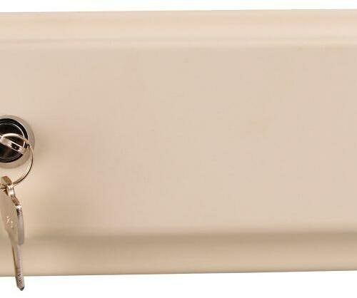 Reich Gehäuse für Versorgungsklappe, cremeweiß, mit Schloss