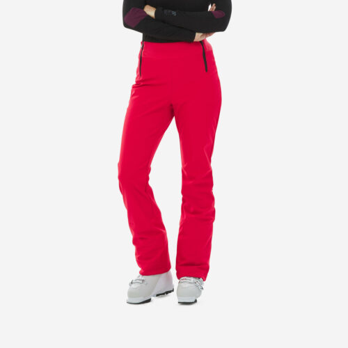 Skihose Damen warm und eng anliegend - 500 rot