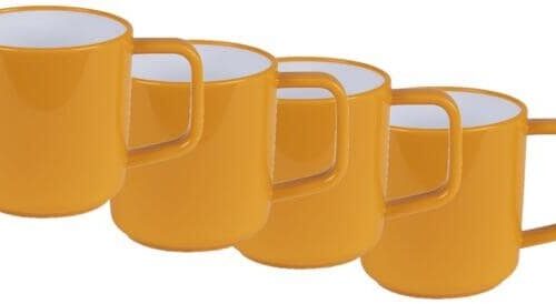 Kampa Becher Set, 4-teilig, gelb