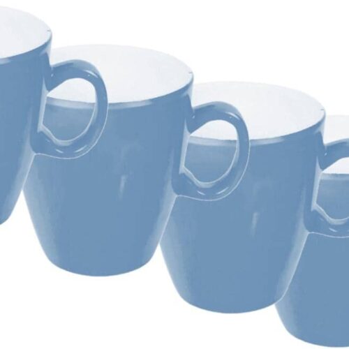 Bo-Camp Tasse, 250ml, 4er-Set, blau