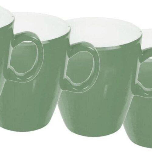 Bo-Camp Tasse, 250ml, 4er-Set, grün