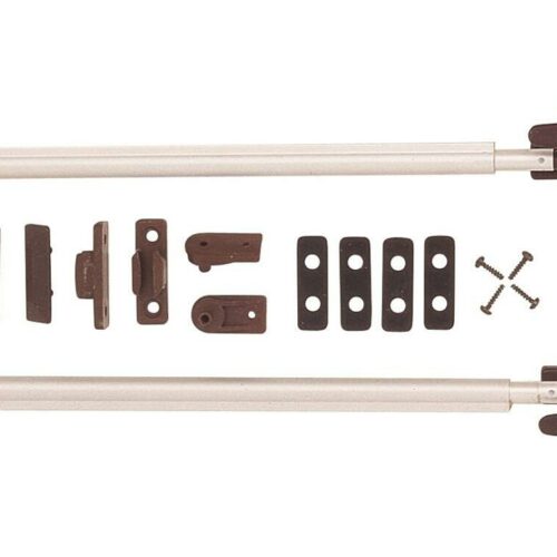 Mekuwa Automatik Fensteraussteller mit Verschluss, paar, braun, 280mm