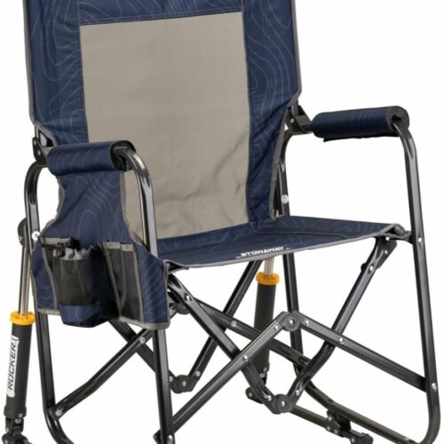 GCI Outdoor Stowaway Rocker Faltstuhl, Navy Topo