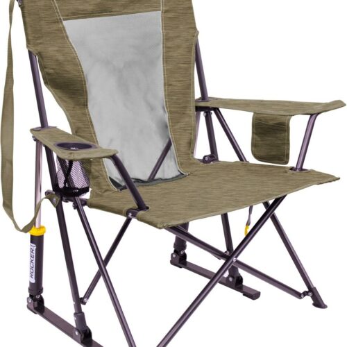 GCI Outdoor Comfort Pro Rocker Schaukelstuhl, XL, 64,2x96,2x95,7cm, HeatheredAged Fatigue