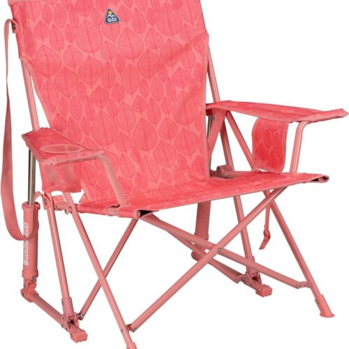 GCI Outdoor Kickback Rocker Schaukelstuhl, Leaf Soft Pink