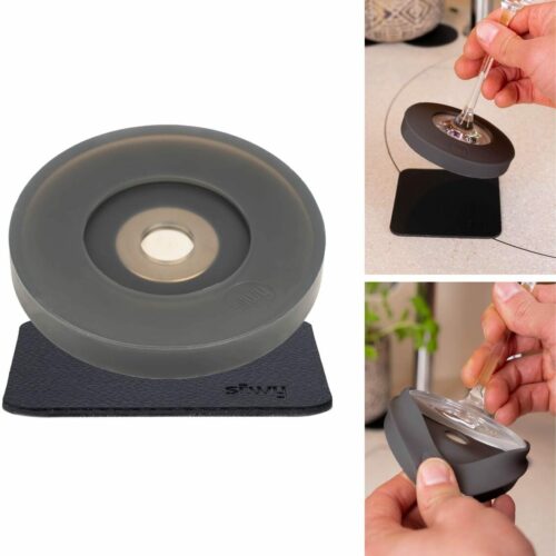 Silwy Überzug für Magnet-Stielgläser, anthrazit, inkl. Pad