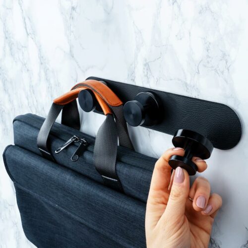 Silwy Spotlight Garderobe, 3-Haken, 25cm, schwarz