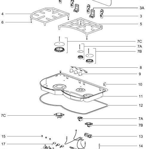 Drehknopf - Thetford Ersatzteil Nr. SSPA0815.BK - für SRS353