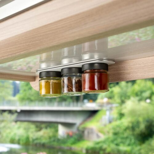 silwy Feinkost-Magnetgläser inkl. Leiste, 125ml, white/classy