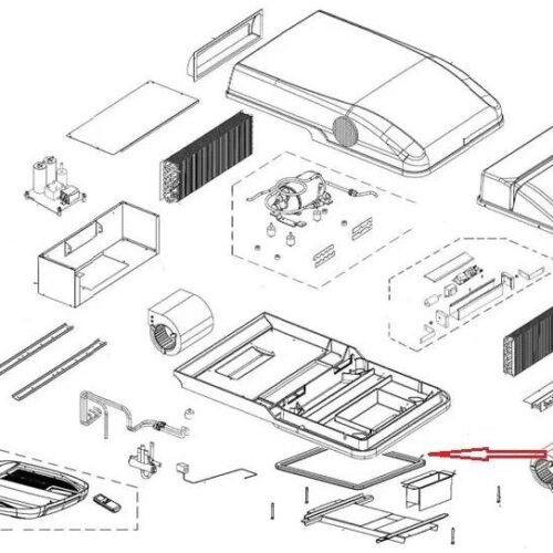 Befästigungstunnel - Telair Ersatzteil Nr. 03499 - für 7400