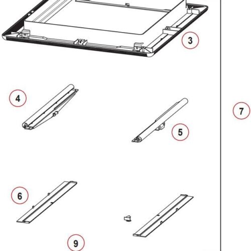 MPK Stopfen (weiß) für Unterrahmen (26 St.) passend zu Dachhaube Modell 4600K