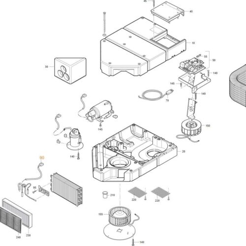 Kabelbaum Sensor - Truma Ersatzteil Nr. 40090-84400 - passend zu Saphir vario Klimaanlagen