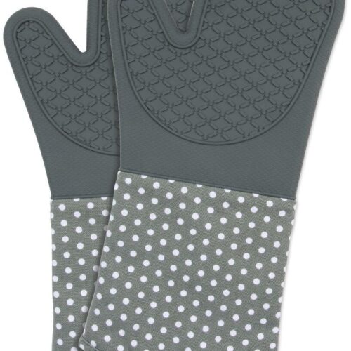 Wenko Topfhandschuhe, Silikon, 1 Paar, grau